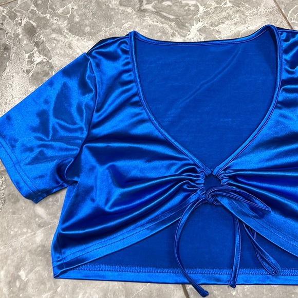 Shein Blue Top and Skirt Set - Picture 3 of 5